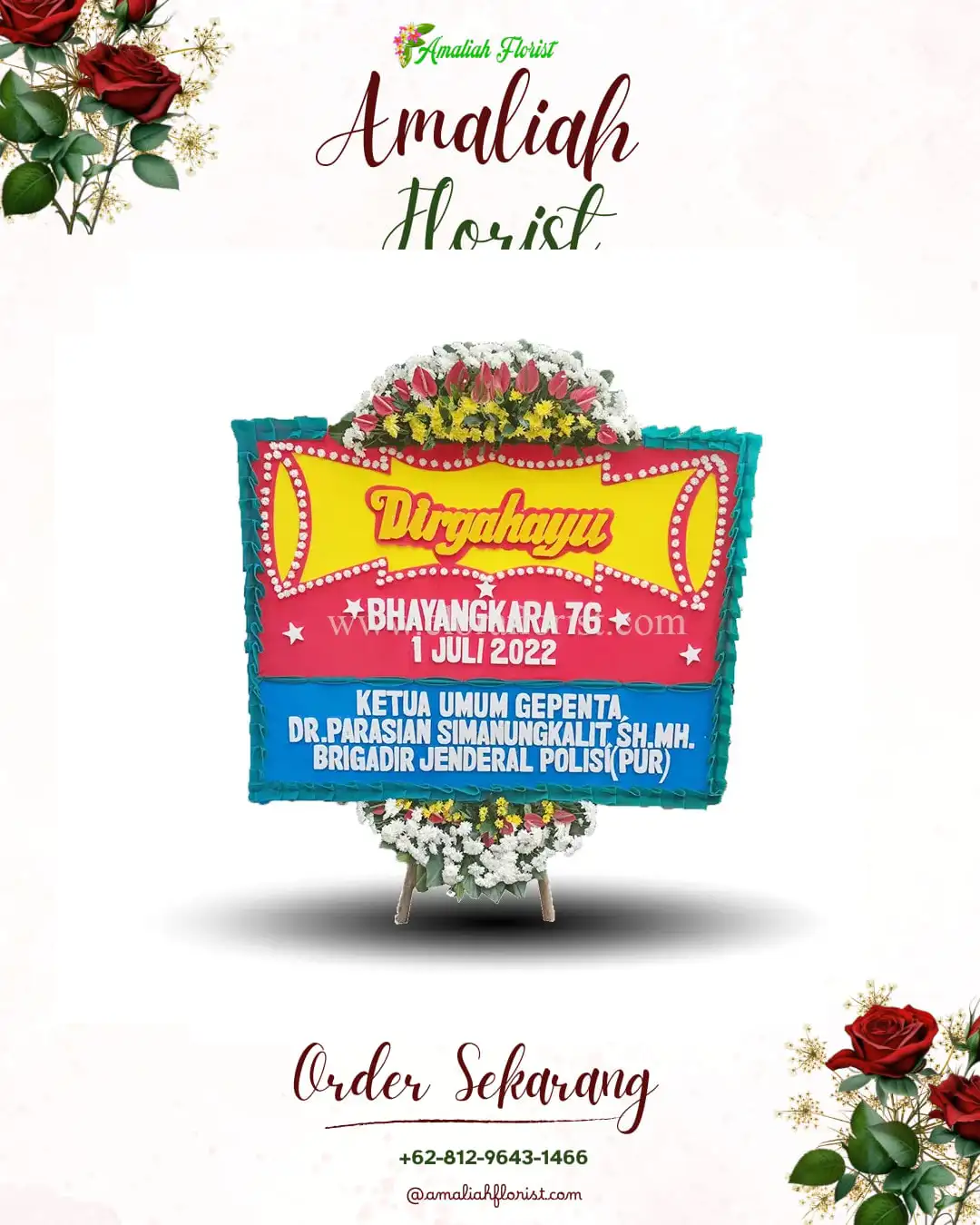 Papan Bunga HUT Ulang Tahun Kalitidu